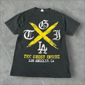 Vintage The Ghost Inside Shirt Men Medium Black Y2K Metalcore Band Hardcore Punk